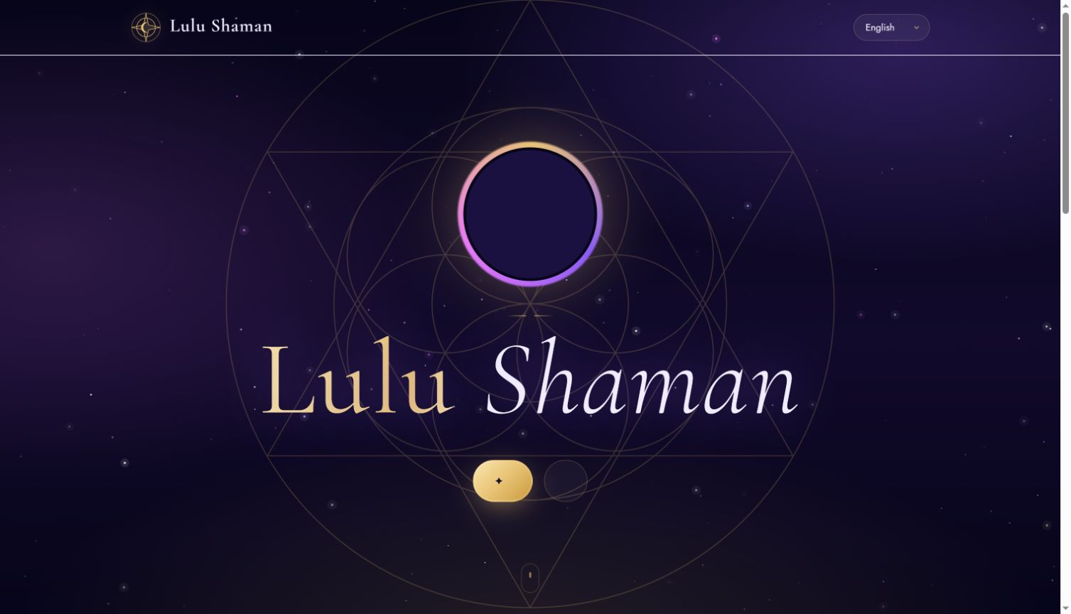 Lulu Shaman website homepage